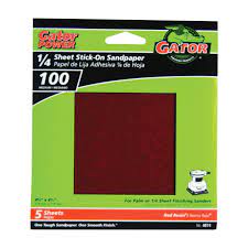 1 4 Sheet Stick-On Aluminum Oxide Sandpaper For Sale