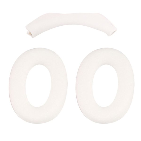 1 Pair Silicone Earmuff Cushion Replacement with 1 Headband Cover for Sony WH-CH720N Headphone Fashion