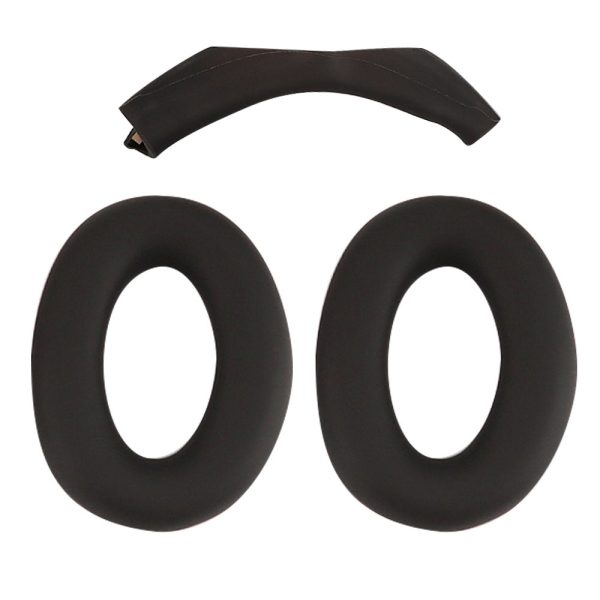 1 Pair Silicone Earmuff Cushion Replacement with 1 Headband Cover for Sony WH-CH720N Headphone Fashion