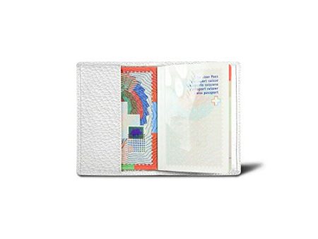 Lucrin - Funda Pasaporte - Blanco - Piel Grano Supply