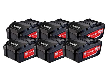 Set de 6 baterías Li-Power de 18 V, 4, 0 Ah, marca Metabo (Referencia: MTB 625151000) For Sale