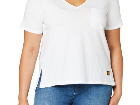 Camiseta G-Star RAW Core Ovvela para Mujer, Blanca (D17258-4107-110), Talla XL Fashion