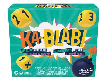 (Idioma Francés) - Hasbro Gaming F2562801 Ka-Blab juego para familias, adolescentes y niños, a partir de 10 años, juego de grupo 2 a 6 jugadores, por los creadores de Scattergories Embalaje Deteriorado Online Sale